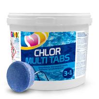 Gamix lėtai tirpstančios chloro tabletės baseinams, 200 g, 5 kg