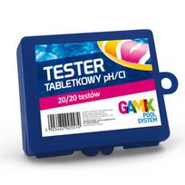 Gamix tablečių testeris baseino vandens pH ir aktyviajam chlorui, 1 kg