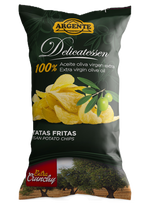 PAPAS ARGENTE "Delicatessen" bulvių traškučiai su aukščiausios kokybės pirmojo spaudimo alyvuogių aliejumi 160g