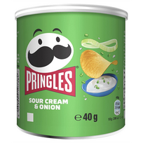 Pringles grietinės ir svogūnų traškučiai su grietinėlės ir svogūnų skoniu 40g
