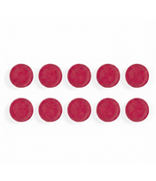 Baltosios lentos magnetai BI-OFFICE 30 mm, 10 vnt., ypač stiprūs, raudona sp.