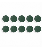 Baltosios lentos magnetai BI-OFFICE 30 mm, 10 vnt., ypač stiprūs, žalia sp.
