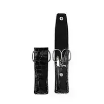 DuKaS PL808 Synthetic Leather Solingen Black travel manicure set
