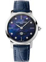Frederique Constant FC-206MPND1S6 Ladies Watch Classics Slimline Moon Phase 30mm 3ATM - Laikrodis moterims
