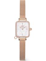 Daniel Wellington DW00100751 Ladies Watch Quadro Mini Charm Bezel 18mm 3ATM - Laikrodis moterims