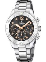Festina F20603/6 Ladies Watch Boyfriend Chronograph 39mm 10ATM - Laikrodis moterims