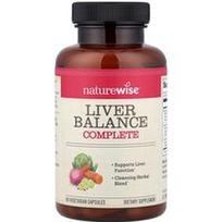 NatureWise, Kepenų balansas pilnas, 60 vegetariškų kapsulių