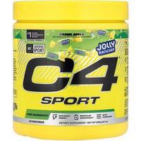 C4 / Cellucor, C4® Sport, prieš treniruotę, „Jolly Rancher“ žaliųjų obuolių skonio, 248 g