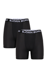 Björn Borg - Sports Microfiber Boxer 2P - Sportiniai bokser šortai - Juoda