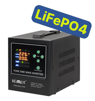 300W, Grynųjų sinusoіdų invertorius - UPS, Atsarginė elektros energija šildymo sistemoms, Ličio, AGM