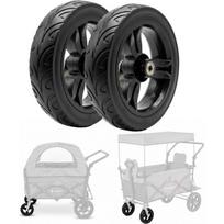 Priekiniai atsarginiai ratukai StrollKidz ir StrayPaws transportavimo vežimėliams 4,5 x 19 cm (2 x 8 col.) – 2 vnt. rinkinys