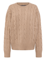 Polo Ralph Lauren - 1/1-9 Wool Alpaca-Sweater-Pullover - Apvalios apykaklės megztinis - Smėlio