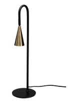 By Rydéns - Spline Table Light H55Cm Black/Brass - Stalinė lempa - Juoda