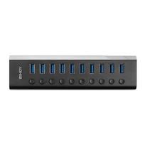 USB šakotuvas Lindy LINDY 10 prievadų USB 3.0 šakotuvas su įjungimo/išjungimo jungikliais