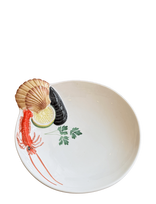 Caja Company - Red Seafood Plate, Round - Maža lėkštė - Balta