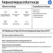 Notebook HP EliteBook X G1i Flip 14 14"WUXGA Touch/Ultra 7 258V/32GB/SSD512GB/Arc/W11 PRO Silver 3Y