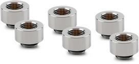 Thermal Grizzly DeltaMate Extender Fitting - MF10, Gloss nickel, zestaw 6 sztuk (TG-DM-FIT-6306) | TG-DM-FIT-6306 | 4260711993336