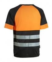 Marškinėliai 4527R+, Hi-Vis CL1, oranžinė/juoda L, Dimex