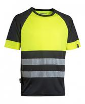 Marškinėliai 4527R+, Hi-Vis CL1, geltona/juoda L, Dimex