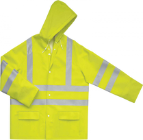 Rain coat 900VESHV, hi-vis CL3, yellow L, Delta Plus