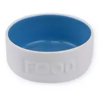 HAP keramikinis dubenėlis šuniui FOOD, baltas 390ml