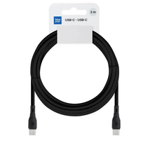 USB kabelis 2m "USB-C (Type-C) to USB-C (Type-C)" juodas Blue Star (PJ73)  (60W)