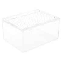 Magnetic Acrylic Case Enclosure Reptile Breeding Box Terrarium Cage Box Tarantula Scorpion Isopods Lizards Invertebrate 1 white