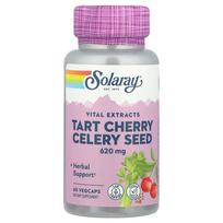 Solaray Tart Cherry Celery Seed 620mg VegCap, 60 Capsules 60 pcs - 1 ea