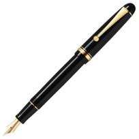 PILOT Custom 74 Fountain Medium Nib 14K Gold Pen, (M), Black, FKKN12SRBM, Nib. juoda