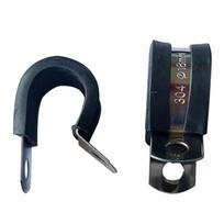 10pcs/20pcs Rubber Lined P Clips Cable Mounting Hose Pipe Clamp Fixing Pipes Stainless Steel Hardware Fasteners 6-24mm 6mm (10pcs)