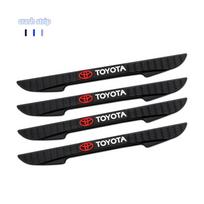 4 vnt. Automobilio durų krašto apsaugos nuo susidūrimo juostelės Bamperio apdaila Toyota Rav4 Corolla Chr Yaris Camry Cross Auris TRD Lipduko priedai TC0 black