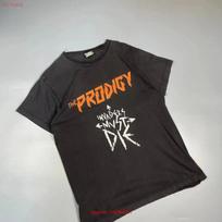 The Prodigy Band Invaders Must Die 2008 2009 T Shirt Double Sided Tour Unisex L Vintage Fashion Stretched Slightly Homme L white