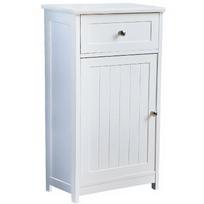 Baltas Modernus Vonios Spintelė Su Stalčiumi Ir Durimis 82X42X10 Br4We