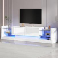 TV spintelė su LED, 181 cm, iki 80 colių, 2 stalčiai, 1 vnt