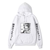 Record of Ragnarok Anime Hoodie, Buddha Graphic Long Sleeve Sweatshirt, Casual Street Hoodie for Adult Men and Women S