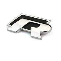 VW Automobilio Priekinės Grotelės Bagažinės Automobilio Emblema Lipdukas Aksesuarai Volkswagen GTI R-Line R Polo Golf Passat Scirocco Jetta Tigua tw3 black