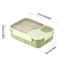Bento pietų dėžutė vaikiška pietų dėžutė mikrobangų krosnelėje šildoma bento dėžutė su stalo įrankiais kawaii 3 skyrių sumuštinių užkandžių maisto dėžutė maisto laikymui 1450ml rožinė