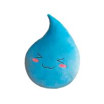 25~55Cm Kawaii Vandens lašo Mėnulio pliušinė pagalvė Įdaryta besišypsantis drovus veidas Dekoras Pliušinis žaislas Kaklo atrama lopšiukui Sofai Kėdei 25cm blue