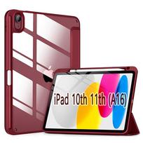 Tablet Case for iPad (A16) 11th 11 Inch / 10th Generation 10.9 Inch with Pencil Holder, Magnetic Flip Smart Cover iPad 10th 11th (A16) gray