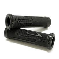 Black 7/8  22mm Motorcycle Hand Grips Handle Rubber Gel Universal for Honda Kawasaki Yamaha Suzuki Ducati Aprilia CB136 black