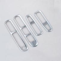 Car door Window Lifter Switch Panel Decorative Frame Cover Trim Sticker For Peugeot 3008 2012 2013 2014 2015 glossy silver gray