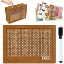 Senovinė medinė taupyklė su sekimo žymomis, 5000 €