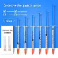 Himos laidus sidabro dažų rašiklis automobilio langų atitirpinimo laidams, nuotolinio valdymo pultams ir klaviatūros kabeliams remontuoti 0.2ml (with 2 needles) blue