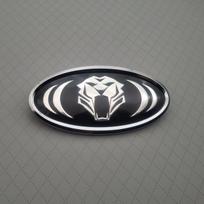 1 vnt. 3D ABS automobilio priekinio variklio dangčio/galinės bagažinės emblemos lipdukas K2 K3 K4 K5 Ceed Picanto K5 Stonic Optima Sportage gray