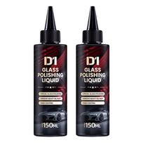 Cerium Oxide Auto Glass Cleaner Car Glass Clarifier Deep Cleansing Liquid for Oil Film Elimination & Optical Perfection 1 black