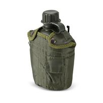 1 l lauko karinės valgyklos butelis kempingo žygiams žygiams su kuprinėmis išgyvenimo vandens buteliukas su dangteliu black