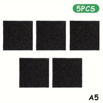 5/10/20Pcs Odor Filter Sponge Activated Charcoal Adhesive Eliminator Trash Deodorizing Adsorption Filter Element as the picture black