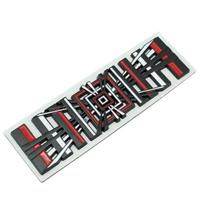 Automobilio 3D metalinės languotos raidės Logotipo lipdukai Tesla Model 3 S X Y Automobilio bagažinės Performance ženkliukas Emblemos Lipdukai D-Silver white
