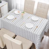 Plaid Waterproof Oil-proof Tablecloth Washable Dust-proof Table Mat Nordic Ins House Tee-table Simple Children Desk New Fashion 137 90 thin