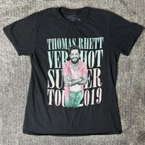 Thomas Rhett Very Hot Summer Tour 2019 Graphic T-Shirt Black Mens Medium Concert Unisex T-Shirt XXL white